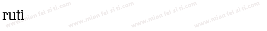 rutigerCE Light字体转换